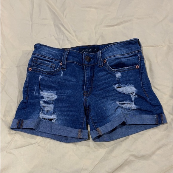 Aeropostale Pants - Aeropostale Distressed Blue Jean Shorts